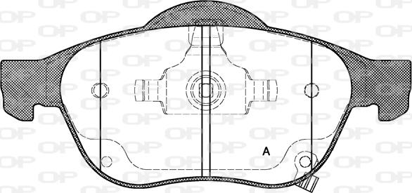 Open Parts BPA1054.02 - Bremžu uzliku kompl., Disku bremzes autospares.lv