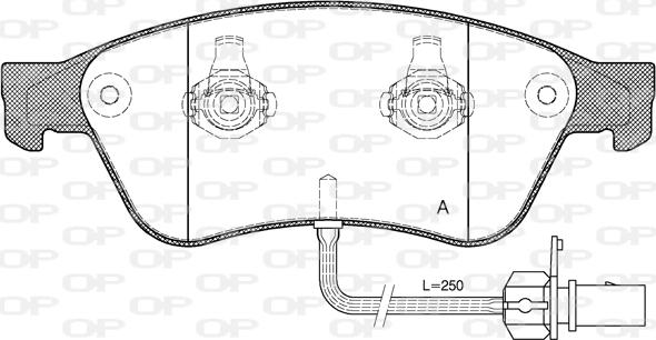 Open Parts BPA1056.02 - Bremžu uzliku kompl., Disku bremzes autospares.lv