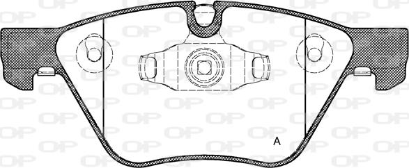 Open Parts BPA1052.10 - Bremžu uzliku kompl., Disku bremzes autospares.lv