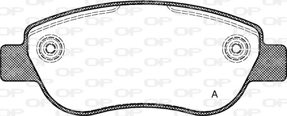 Open Parts BPA1069.00 - Тормозные колодки, дисковые, комплект www.autospares.lv