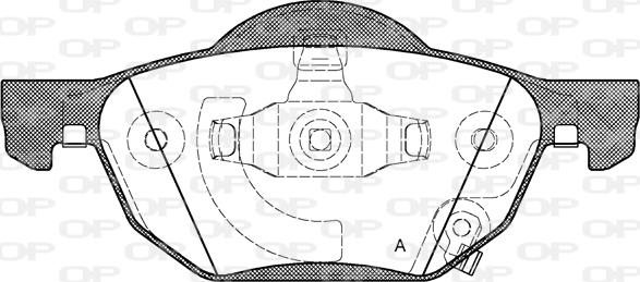 Open Parts BPA1068.02 - Brake Pad Set, disc brake www.autospares.lv