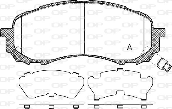 Open Parts BPA1081.11 - Bremžu uzliku kompl., Disku bremzes autospares.lv