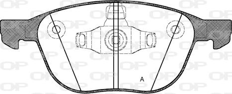 Open Parts BPA1082.50 - Bremžu uzliku kompl., Disku bremzes www.autospares.lv