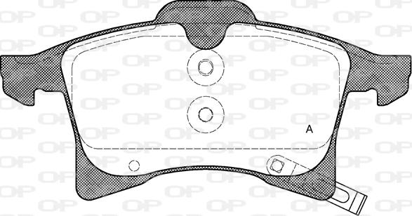 Open Parts BPA1036.02 - Bremžu uzliku kompl., Disku bremzes autospares.lv