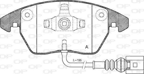 Open Parts BPA1030.01 - Bremžu uzliku kompl., Disku bremzes autospares.lv