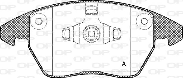 Open Parts BPA1030.10 - Bremžu uzliku kompl., Disku bremzes autospares.lv