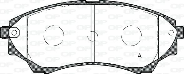 Open Parts BPA1151.00 - Brake Pad Set, disc brake www.autospares.lv