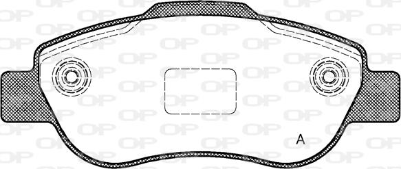 Open Parts BPA1100.00 - Brake Pad Set, disc brake www.autospares.lv