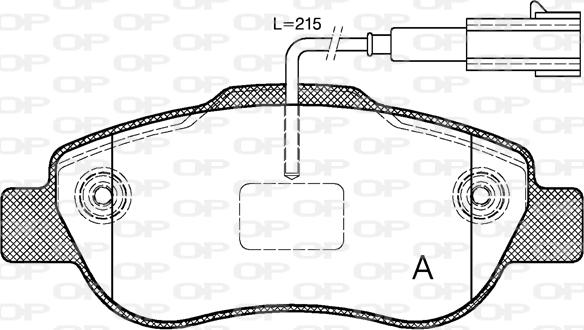 Open Parts BPA1100.11 - Brake Pad Set, disc brake www.autospares.lv