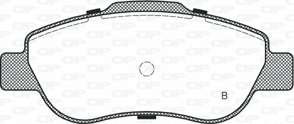 Open Parts BPA1100.12 - Brake Pad Set, disc brake www.autospares.lv