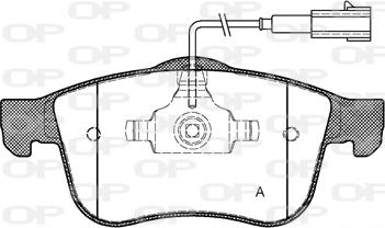 Open Parts BPA1183.02 - Тормозные колодки, дисковые, комплект www.autospares.lv