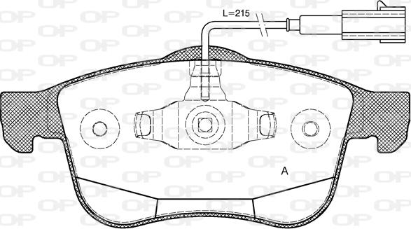 Open Parts BPA1183.12 - Bremžu uzliku kompl., Disku bremzes www.autospares.lv