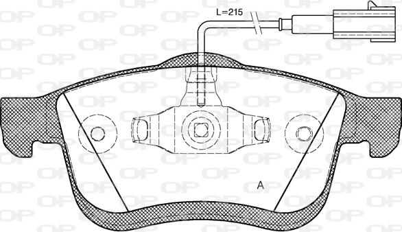 Open Parts BPA1183.22 - Bremžu uzliku kompl., Disku bremzes autospares.lv