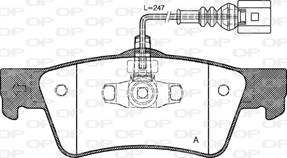 Open Parts BPA1187.02 - Bremžu uzliku kompl., Disku bremzes autospares.lv