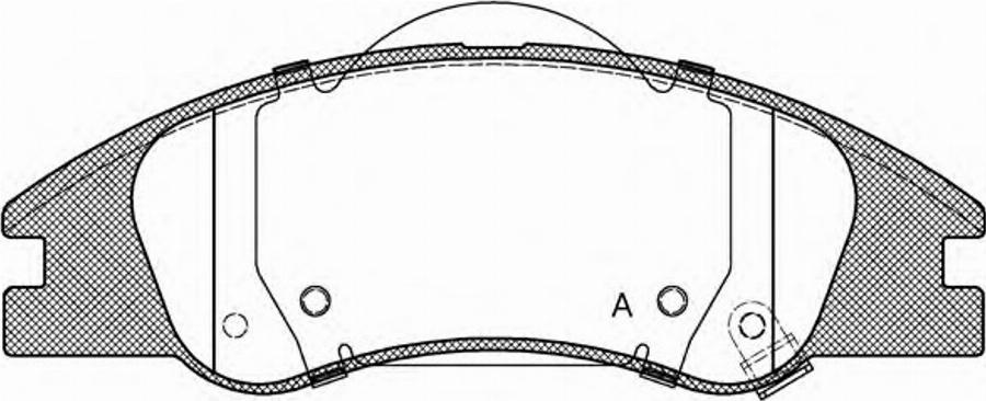 Open Parts BPA113402 - Bremžu uzliku kompl., Disku bremzes autospares.lv