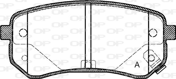 Open Parts BPA1135.02 - Brake Pad Set, disc brake www.autospares.lv