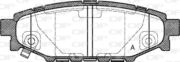 Open Parts BPA1136.01 - Bremžu uzliku kompl., Disku bremzes www.autospares.lv