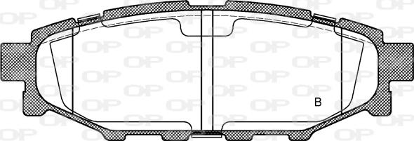 Open Parts BPA1136.12 - Brake Pad Set, disc brake www.autospares.lv