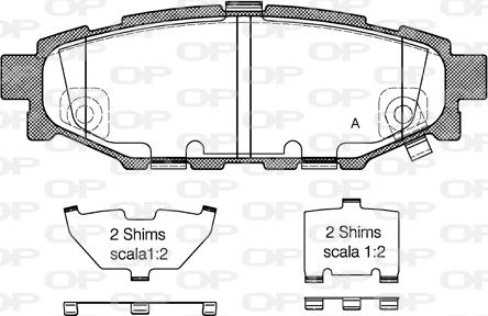 Open Parts BPA1136.12 - Brake Pad Set, disc brake www.autospares.lv