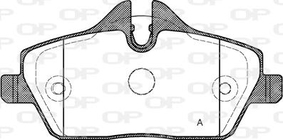 Open Parts BPA1131.30 - Bremžu uzliku kompl., Disku bremzes autospares.lv