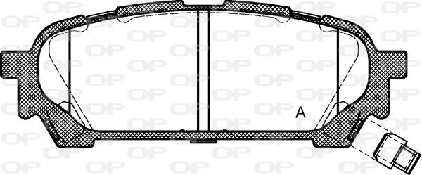 Open Parts BPA1176.01 - Тормозные колодки, дисковые, комплект www.autospares.lv