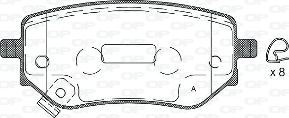 Open Parts BPA1802.02 - Bremžu uzliku kompl., Disku bremzes autospares.lv