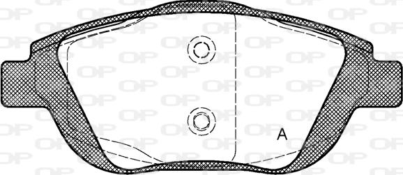 Open Parts BPA1392.00 - Тормозные колодки, дисковые, комплект www.autospares.lv