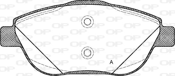 Open Parts BPA1392.10 - Тормозные колодки, дисковые, комплект www.autospares.lv