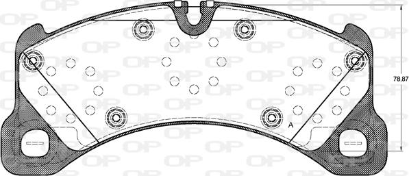 Open Parts BPA1345.50 - Bremžu uzliku kompl., Disku bremzes www.autospares.lv