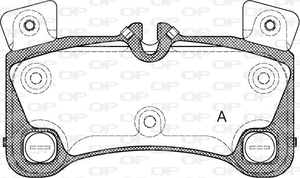 Open Parts BPA1346.00 - Bremžu uzliku kompl., Disku bremzes autospares.lv