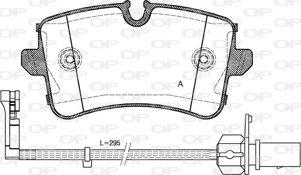 Open Parts BPA1343.10 - Bremžu uzliku kompl., Disku bremzes www.autospares.lv