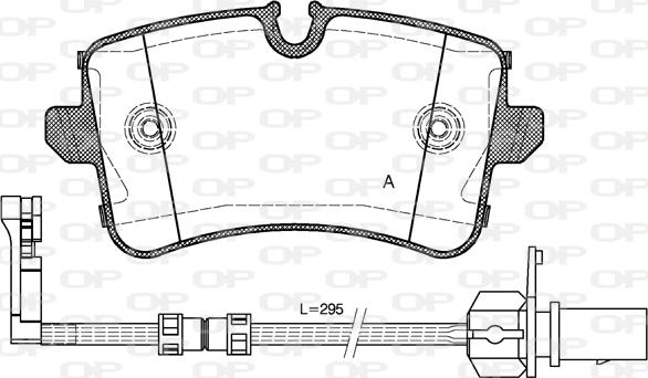 Open Parts BPA1343.20 - Brake Pad Set, disc brake www.autospares.lv