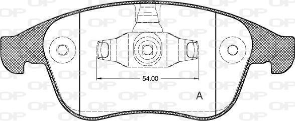 Open Parts BPA1350.00 - Bremžu uzliku kompl., Disku bremzes autospares.lv