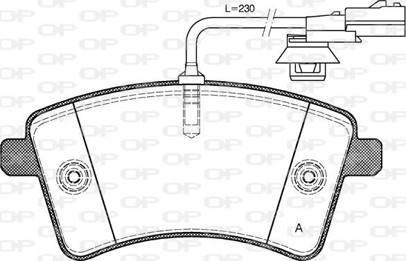 Open Parts BPA1351.01 - Bremžu uzliku kompl., Disku bremzes www.autospares.lv