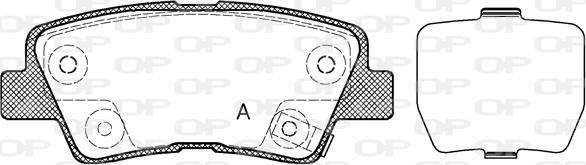 Open Parts BPA1362.02 - Тормозные колодки, дисковые, комплект www.autospares.lv