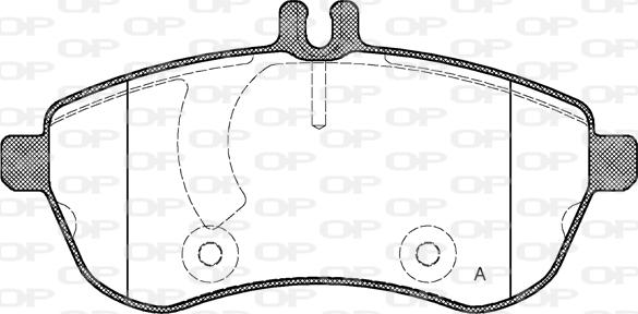 Open Parts BPA1301.00 - Bremžu uzliku kompl., Disku bremzes autospares.lv