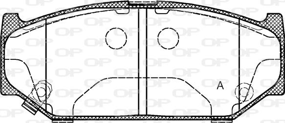 Open Parts BPA1381.11 - Bremžu uzliku kompl., Disku bremzes autospares.lv