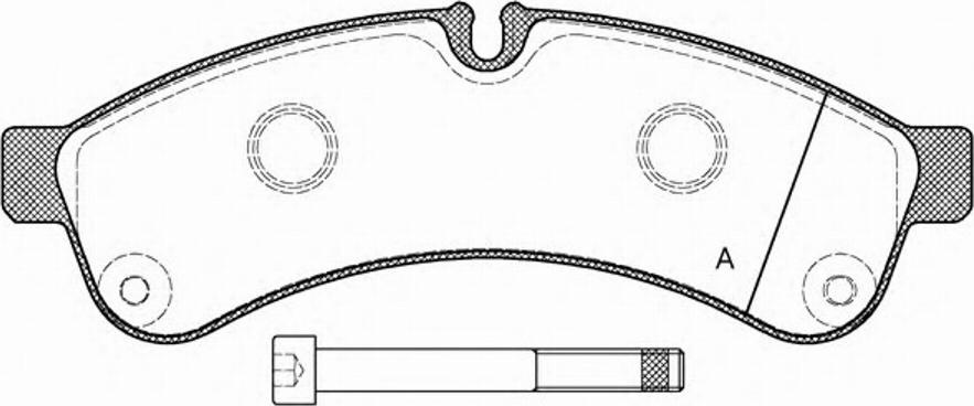 Open Parts BPA133900 - Тормозные колодки, дисковые, комплект www.autospares.lv