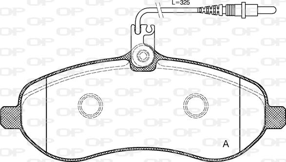 Open Parts BPA1292.01 - Bremžu uzliku kompl., Disku bremzes www.autospares.lv