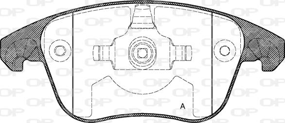 Open Parts BPA1249.00 - Bremžu uzliku kompl., Disku bremzes autospares.lv