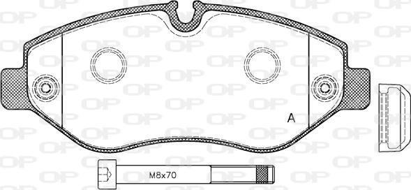 Open Parts BPA1245.00 - Bremžu uzliku kompl., Disku bremzes autospares.lv