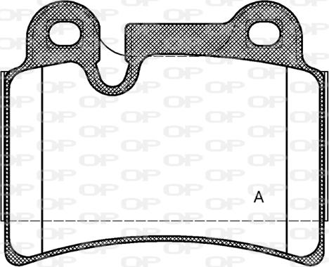 Open Parts BPA1240.00 - Bremžu uzliku kompl., Disku bremzes autospares.lv