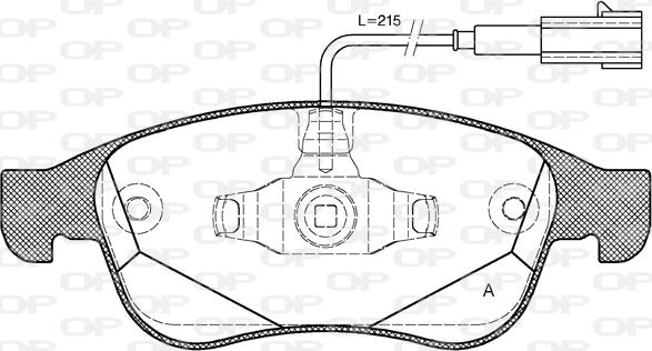 Open Parts BPA1248.02 - Bremžu uzliku kompl., Disku bremzes autospares.lv