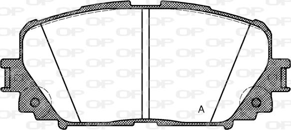 Open Parts BPA1258.00 - Bremžu uzliku kompl., Disku bremzes autospares.lv