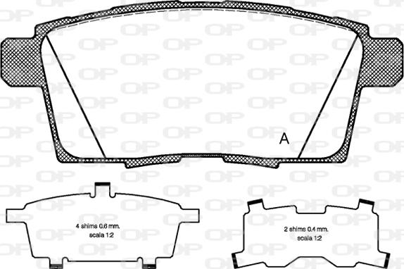 Open Parts BPA1268.00 - Brake Pad Set, disc brake www.autospares.lv