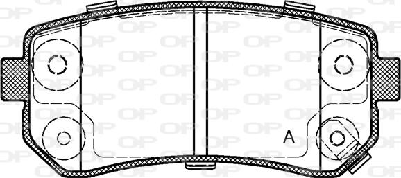 Open Parts BPA1209.02 - Brake Pad Set, disc brake www.autospares.lv