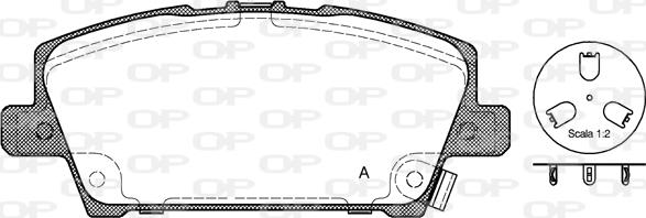 Open Parts BPA1205.02 - Bremžu uzliku kompl., Disku bremzes www.autospares.lv