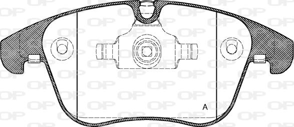 Open Parts BPA1219.00 - Тормозные колодки, дисковые, комплект www.autospares.lv