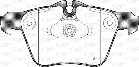 Open Parts BPA1217.00 - Bremžu uzliku kompl., Disku bremzes autospares.lv