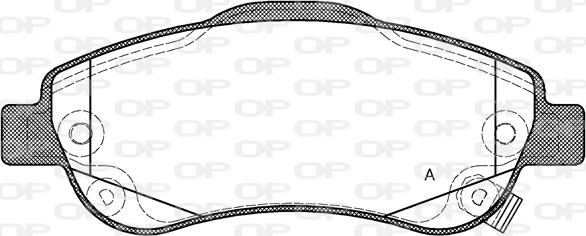 Open Parts BPA1289.02 - Brake Pad Set, disc brake www.autospares.lv